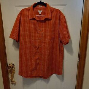 Van Heusen Men's XXL No Iron Button Down Short Sleeve Shirt